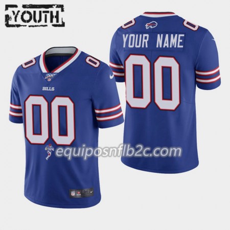 Camiseta Niño NFL Buffalo Bills Personalizar Nike Royal 100th